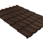 Металлочерепица Классик ("Classic") v01 0,5 Satin RAL 8017 шоколад