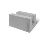 Блок D500 B2,5 F100 500х200х250 газобетонный U-образный