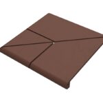 Ступень Угловая 330х330х40х14мм Natural Sand
