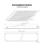 Фальцевая панель Металл Профиль FASTCLICK-В (VikingMP E-20-7024-0.5) — изображение 3