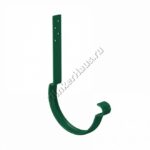 Крюк крепления желоба длинный (14 см) Aquasystem D125 мм, GreenCoat Pural BT, RAL 6005 (зеленый)