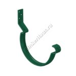 Крюк крепления желоба короткий Aquasystem D125 мм, GreenCoat Pural BT, RAL 6005 (зеленый)
