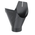 Воронка желоба Aquasystem D125 мм, GreenCoat Pural BT, RR 23 (серый)