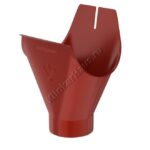 Воронка желоба Aquasystem D125 мм, GreenCoat Pural BT, RR 29 (красный)