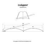 Сайдинг МЕТАЛЛ ПРОФИЛЬ Woodstock-28х330 (ECOSTEEL_MA-12-Античный Дуб-0.45)